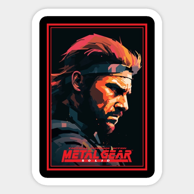 Snake - Metal Gear Solid Sticker by NeonOverdrive